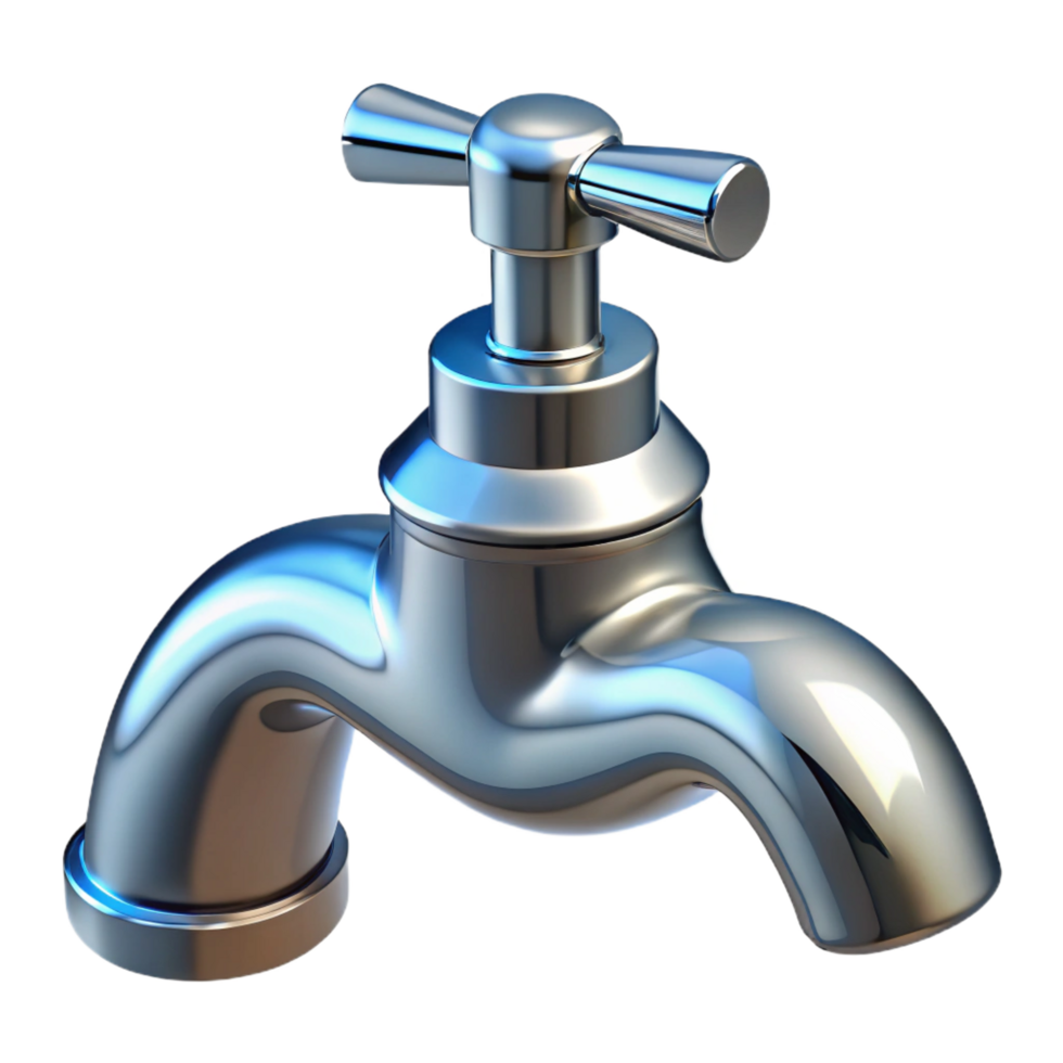 enchanting notable Faucet, chrome, NO BACKGROUND with Transparent Background. png
