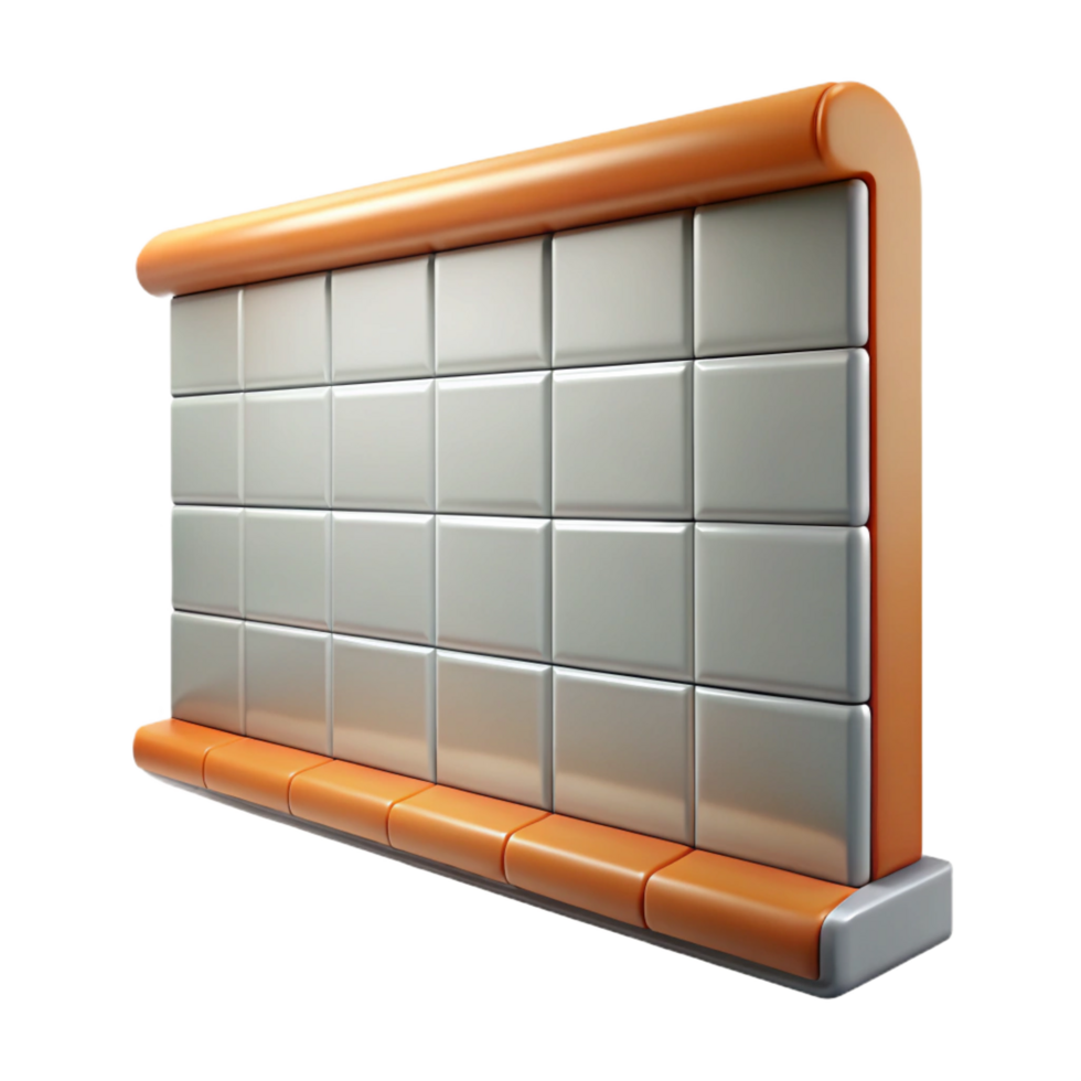 inspired coastal Wall tile, subway, NO BACKGROUND with Transparent Background. crisp png