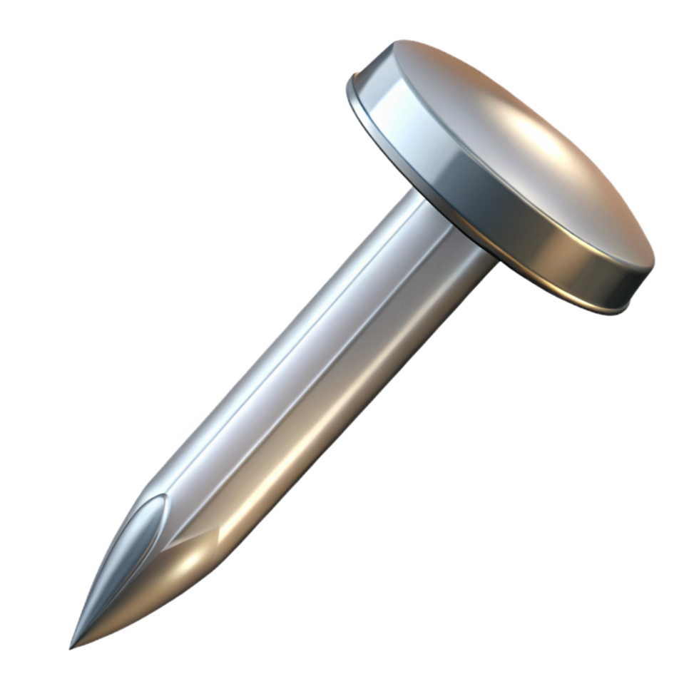 extraordinary acclaimed Nail, steel, NO BACKGROUND with Transparent Background. png