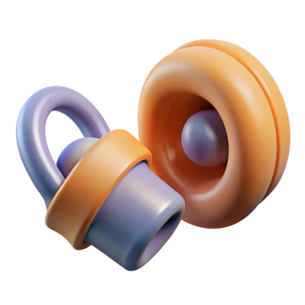 gorgeous geometric Ear plugs, NO BACKGROUND with Transparent Background. authentic png