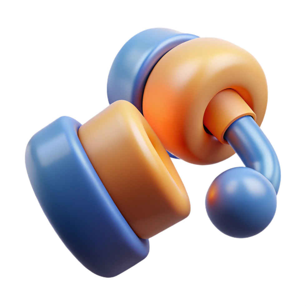 exceptional vintage Ear plugs, NO BACKGROUND with Transparent Background. authentic png