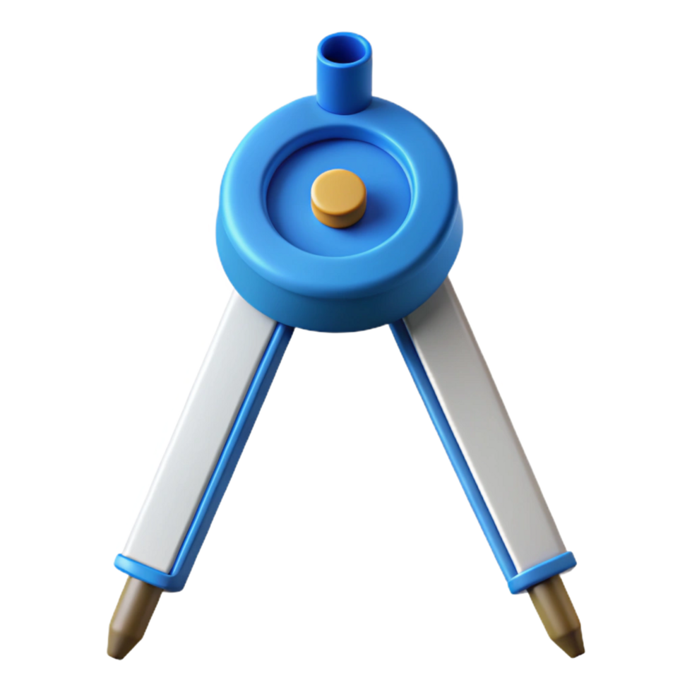 fascinating harmonious artistic Compass, drafting, NO BACKGROUND with Transparent Background. 8K png