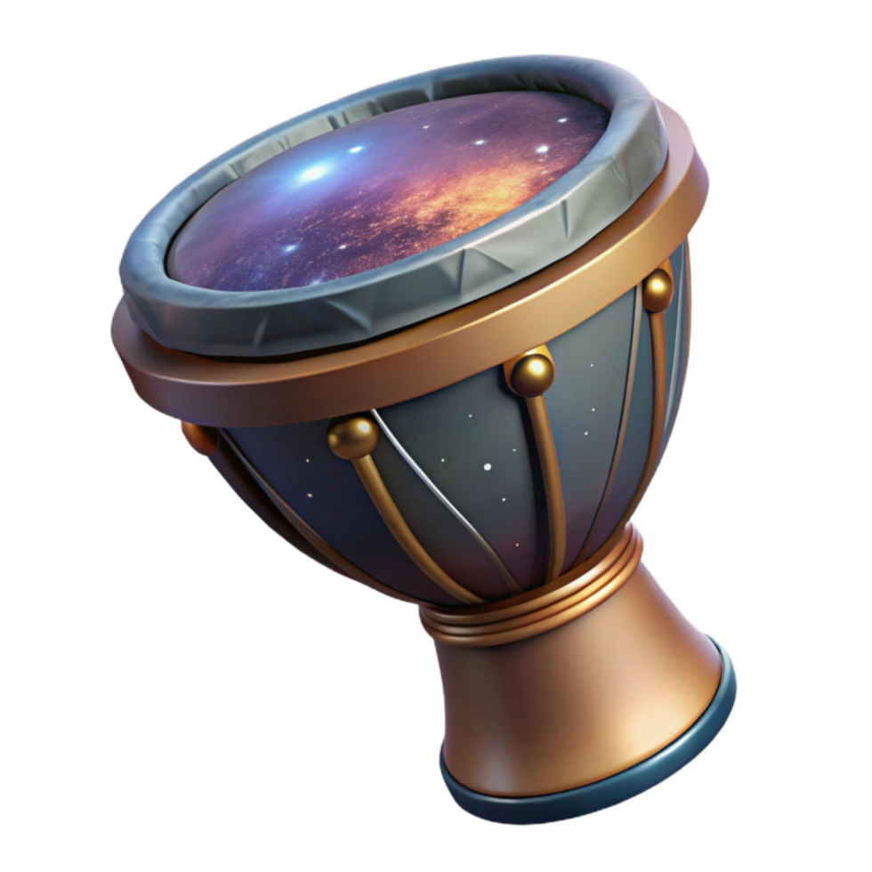 extraordinary creative Darbuka Drum Isolated with Goblet-shaped Drum and Single Head professional png