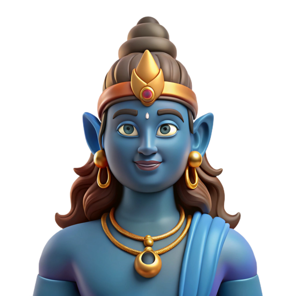 exceptional artistic Shiva, Hindu god of destruction NO BACKGROUND with Transparent Background. top-tier png