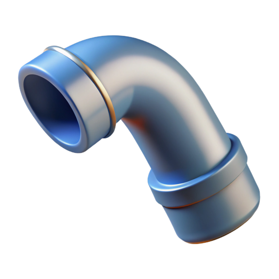 elegant distinctive Downspout elbow, NO BACKGROUND with Transparent Background. png
