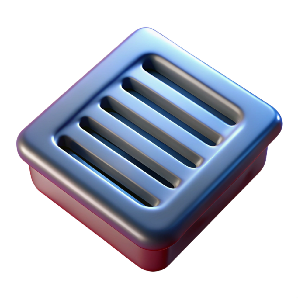 gorgeous dynamic organic Floor drain grate, NO BACKGROUND with Transparent Background. studio quality png
