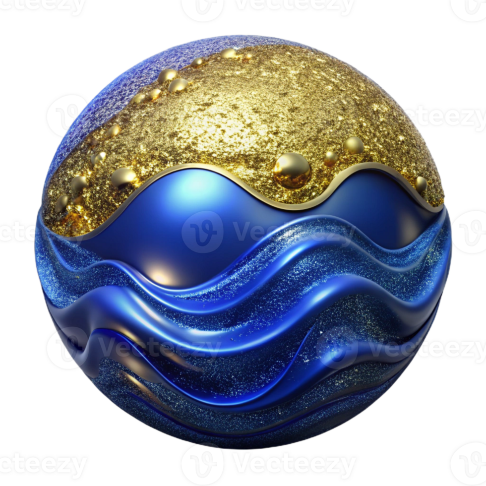 serene creative Deep Blue Water Texture Isolated with Reflective Surface authentic png