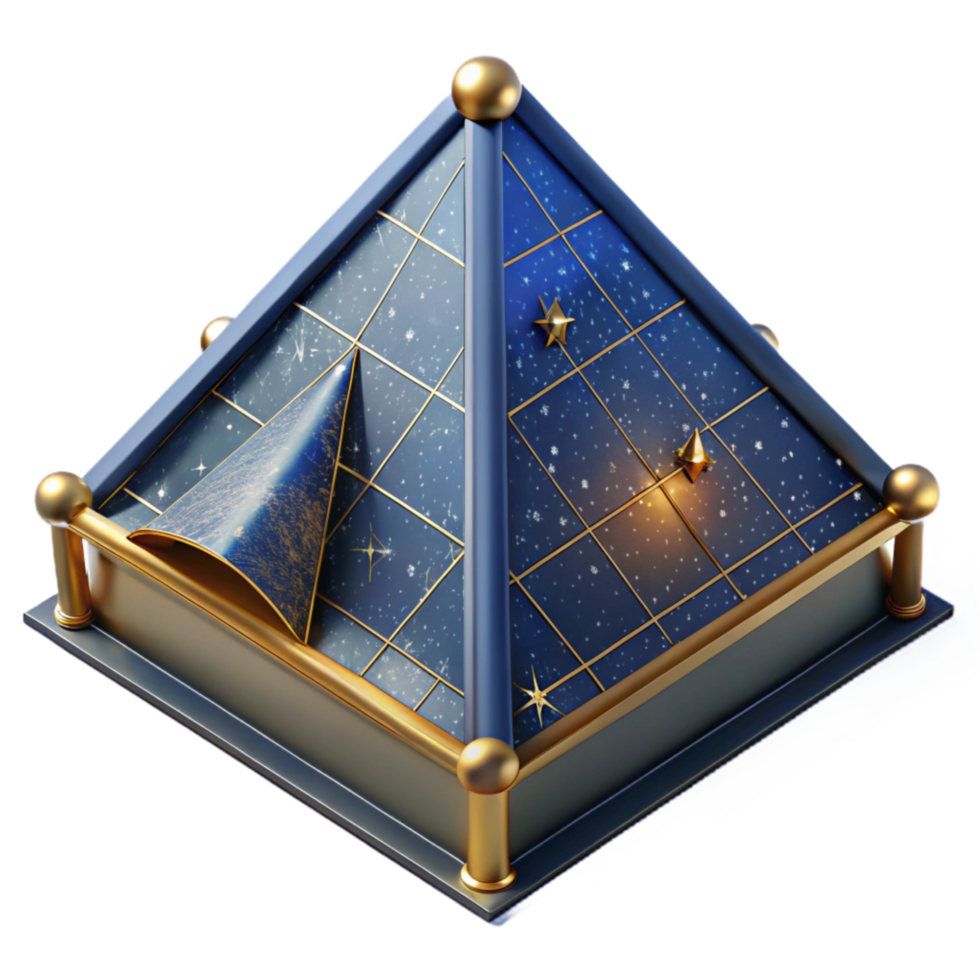 stunning contemporary Detailed Blueprint Roof Plan with Measurement Markings Isolated high resolution png