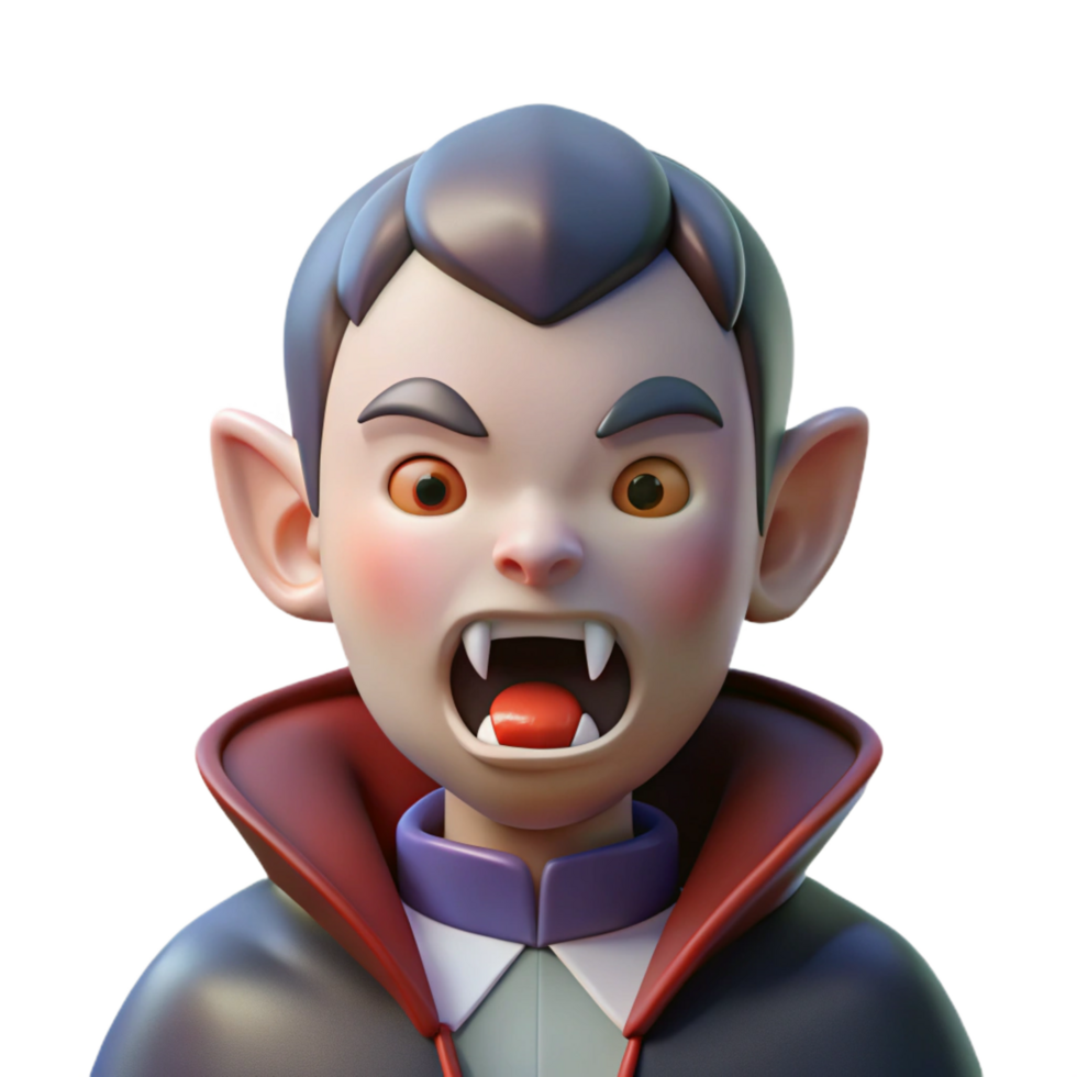 unparalleled nordic Vampire, fangs, pale, NO BACKGROUND with Transparent Background. perfect clarity png