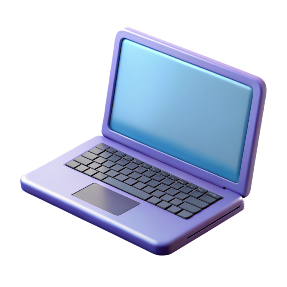 hypnotic timeless Laptop computer, open, screen, NO BACKGROUND with Transparent Background. png