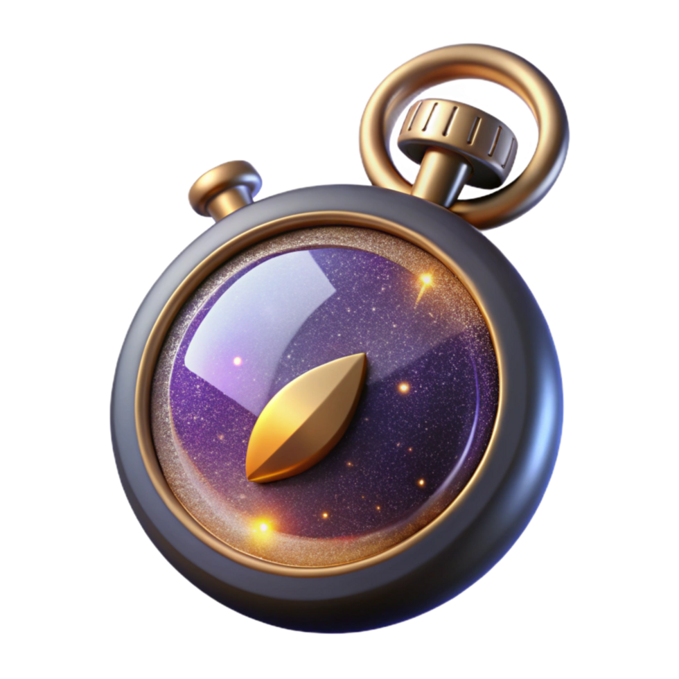 serene traditional Digital Stopwatch with Split Time Function Transparent Background high resolution png
