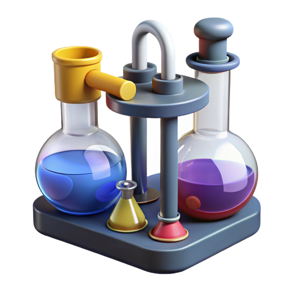 harmonious mesmerizing Biotechnology research equipment NO BACKGROUND with Transparent Background. 4K png