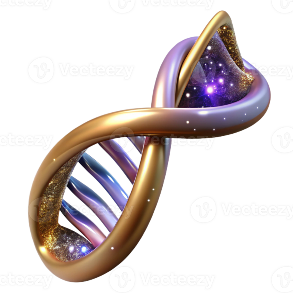 wonderful creative Dna Strand Side Angle Transparent Background high quality png