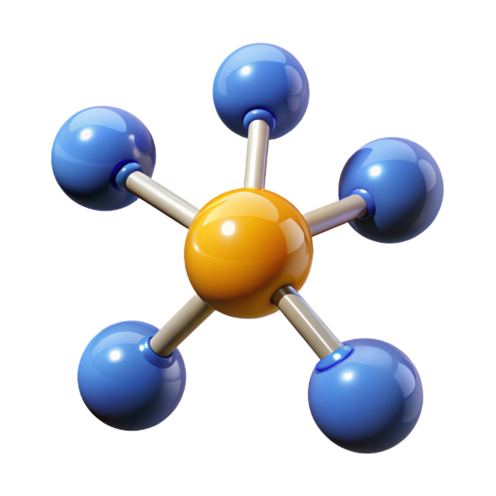 serene classic Chemical engineering molecule NO BACKGROUND with Transparent Background. gallery standard png