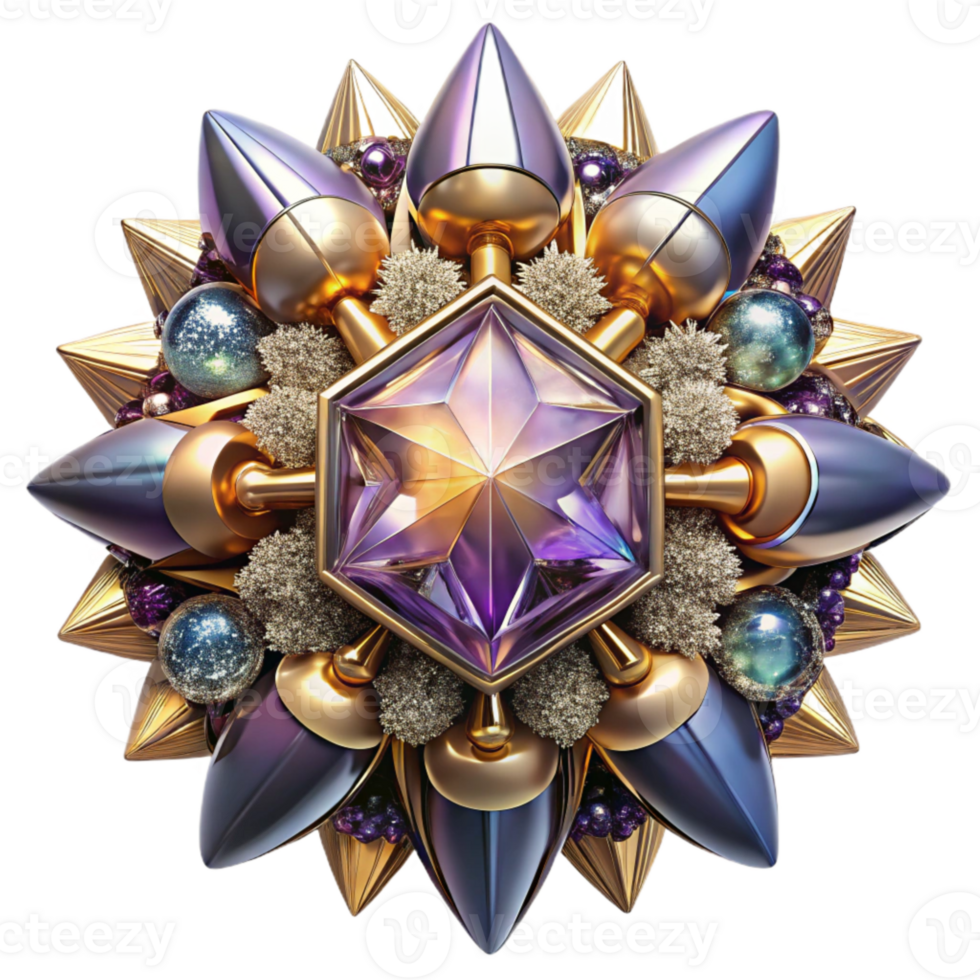 elegant minimalist Dreamlike Kaleidoscope Imagery Transparent Background detailed png