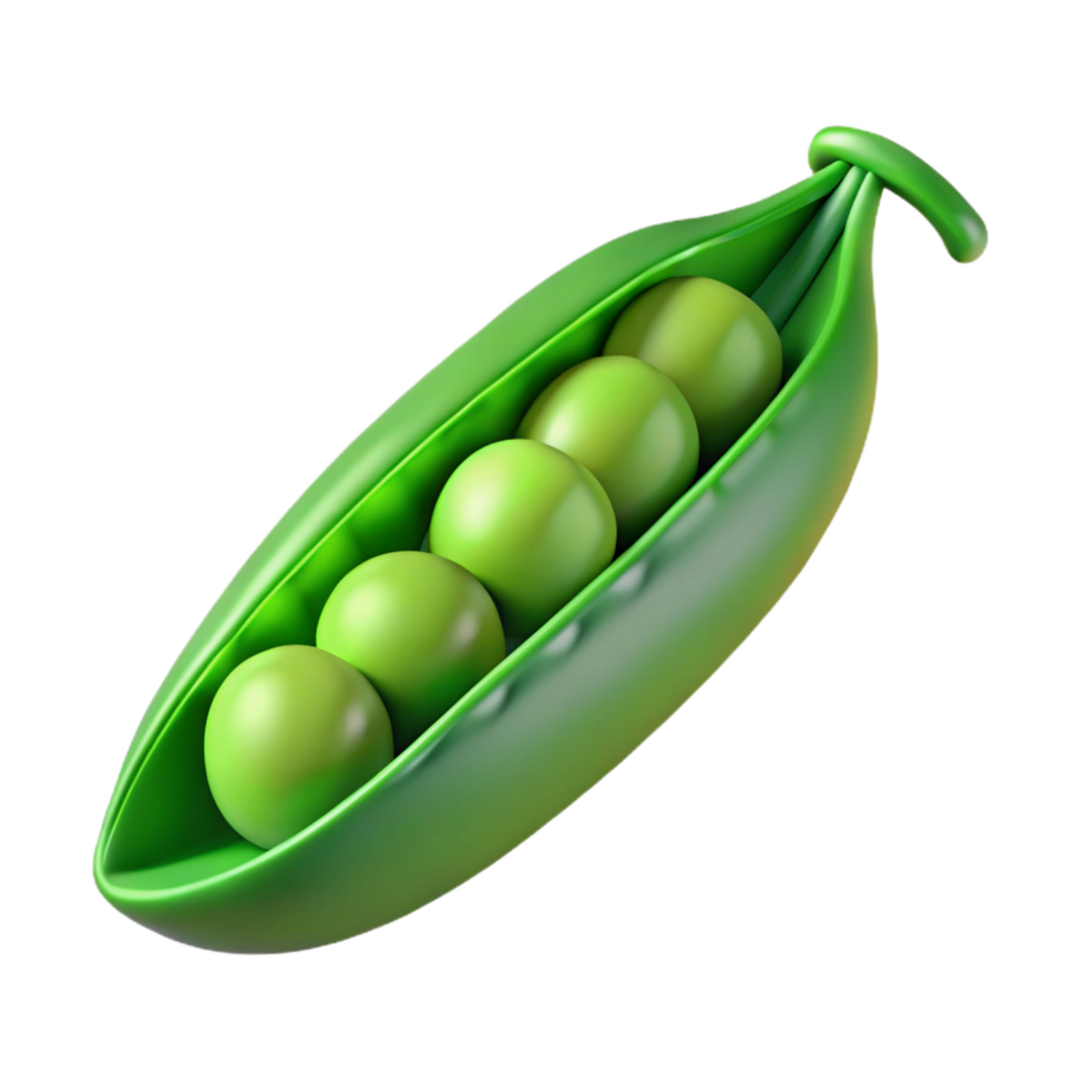 striking gothic Fresh green peas in a pod, open. NO BACKGROUND with Transparent Background. masterfully captured png