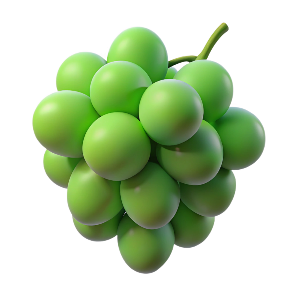 ethereal breathtaking Bunch of green grapes, isolated. NO BACKGROUND with Transparent Background. top-tier png