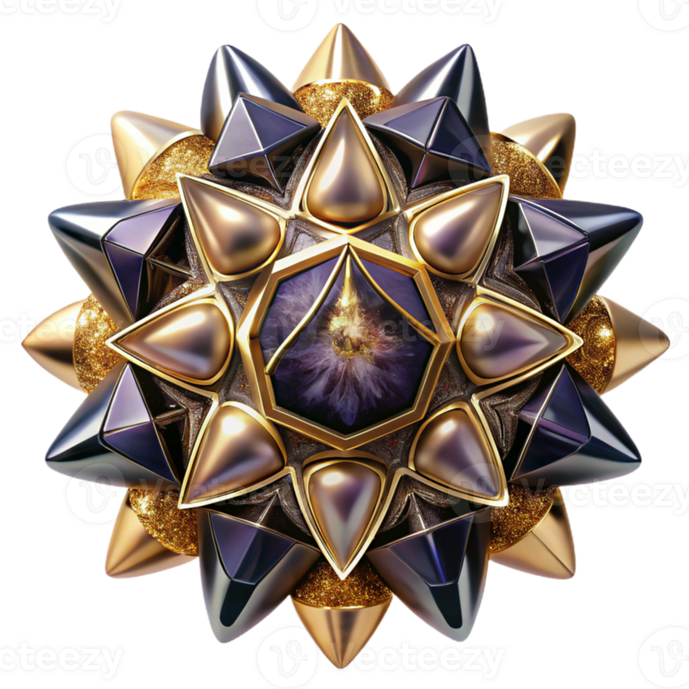 vibrant artistic Dynamic Kaleidoscope Fusion Transparent Background high quality png