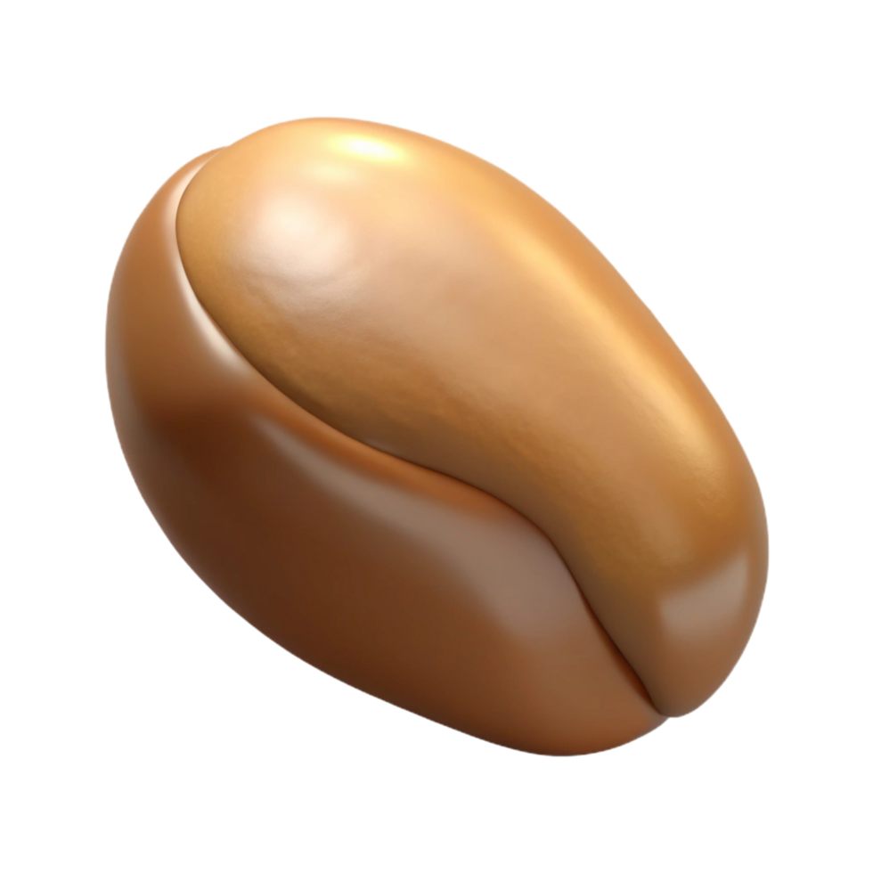 gorgeous impressionist Brazil nut, single, shelled. NO BACKGROUND with Transparent Background. premium png