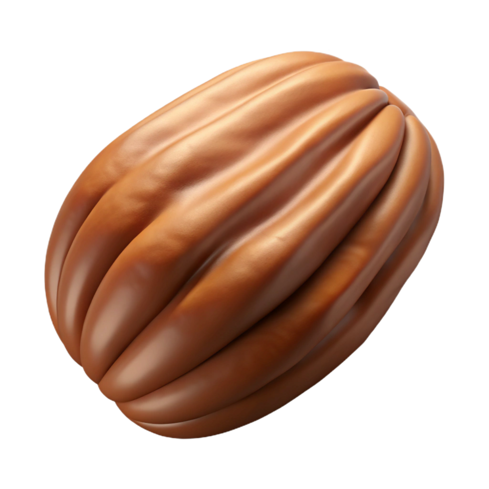 immaculate urban Single pecan, shelled. NO BACKGROUND with Transparent Background. premium png
