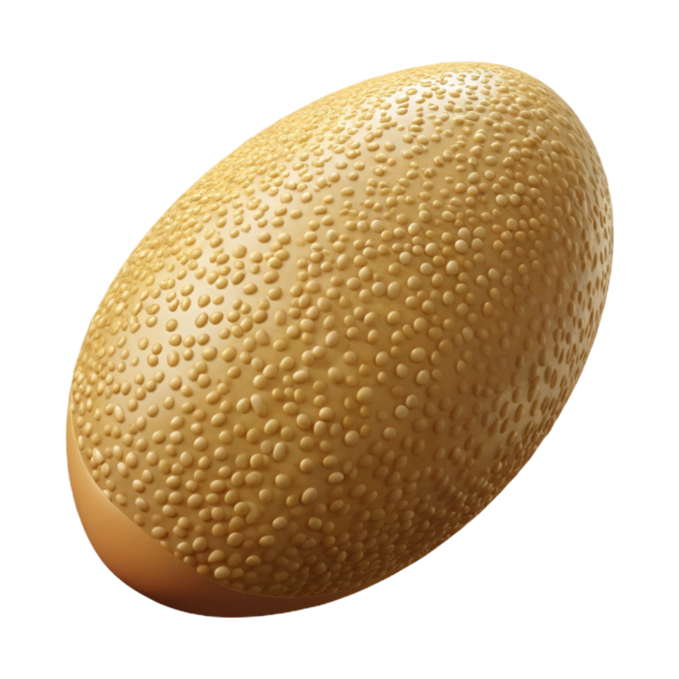 harmonious vibrant Sesame seed, single. NO BACKGROUND with Transparent Background. precision png