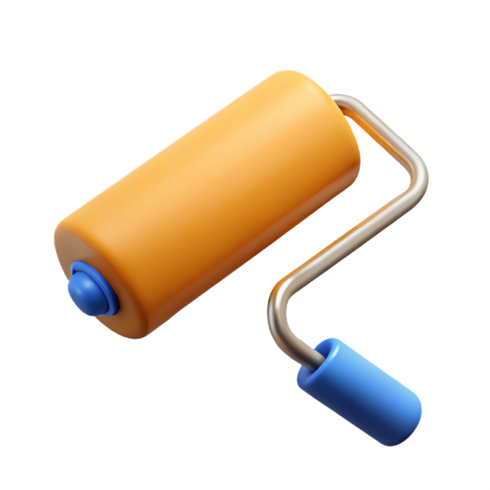 enchanting intense tropical Paint roller NO BACKGROUND with Transparent Background. elite png