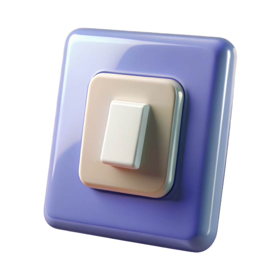 gorgeous ethereal classic Light switch NO BACKGROUND with Transparent Background. masterfully captured png