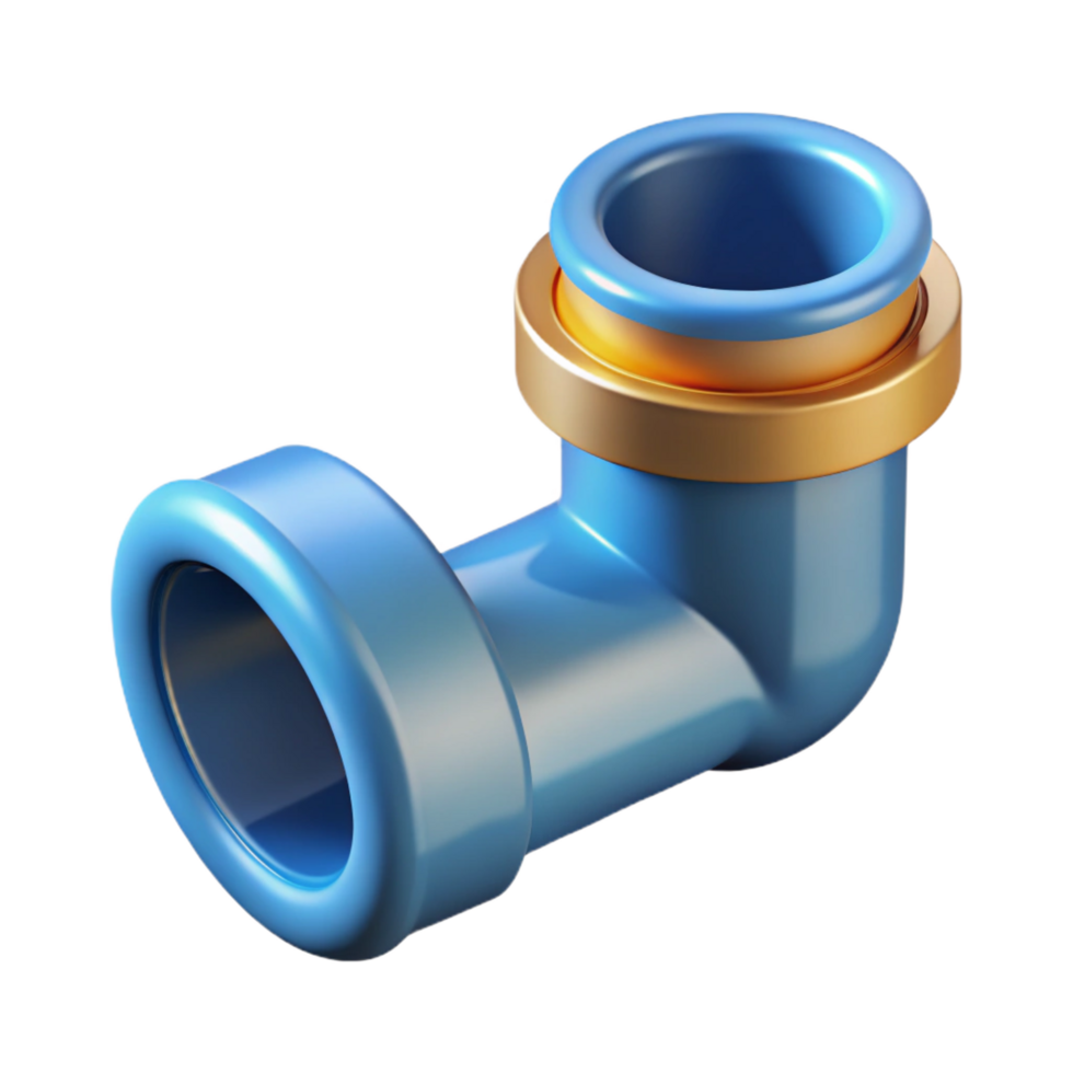exemplary tropical Plumbing pipe fitting NO BACKGROUND with Transparent Background. 8K png