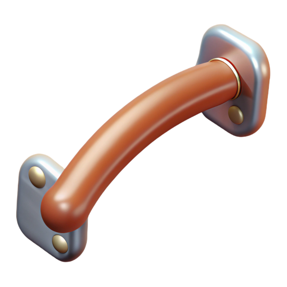 extraordinary whimsical geometric Cabinet handle NO BACKGROUND with Transparent Background. refined png