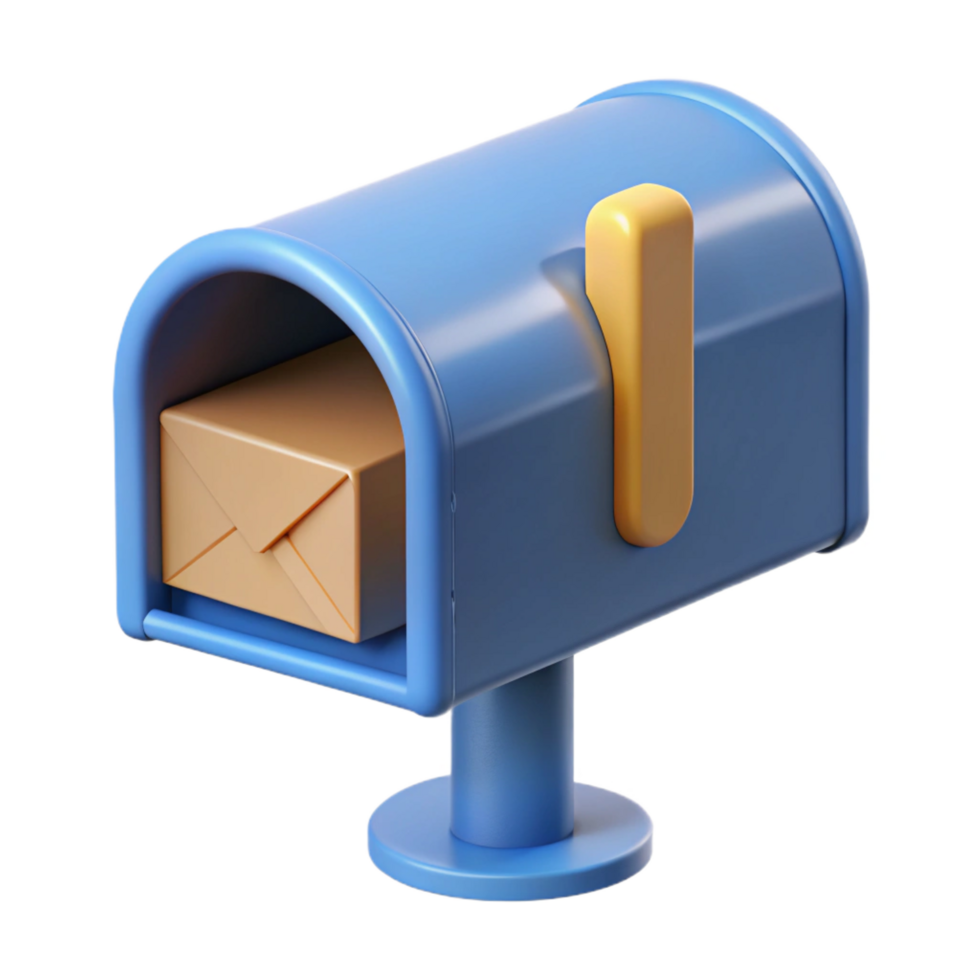 exceptional artistic Mail box NO BACKGROUND with Transparent Background. flawless png