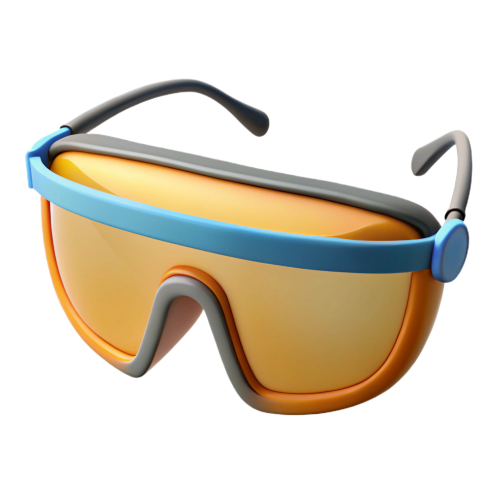 striking minimalist Safety glasses NO BACKGROUND with Transparent Background. perfect clarity png