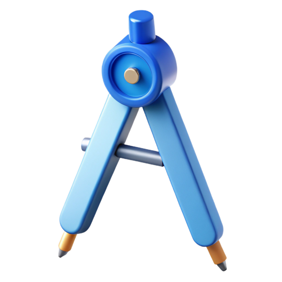 fascinating playful traditional Architect's compass NO BACKGROUND with Transparent Background. crisp png