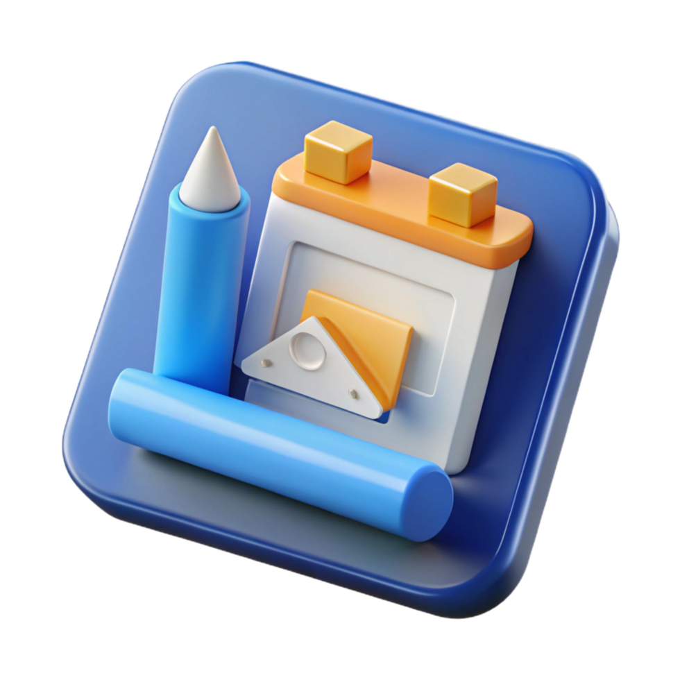 exemplary vintage Architectural software icon NO BACKGROUND with Transparent Background. detailed png