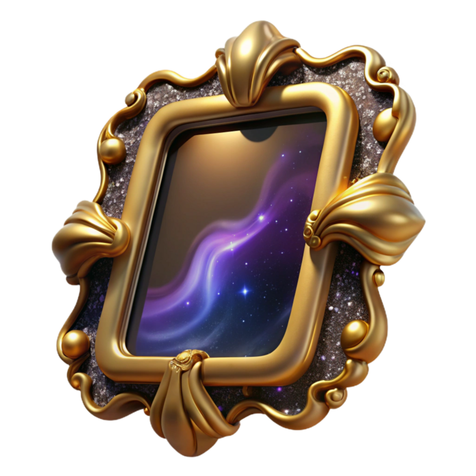 wonderful traditional Empty Picture Frame with Shadow Overlay Isolated professional png