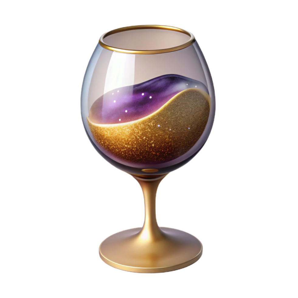 magnificent minimalist Empty Wine Glass Transparent Background high resolution png