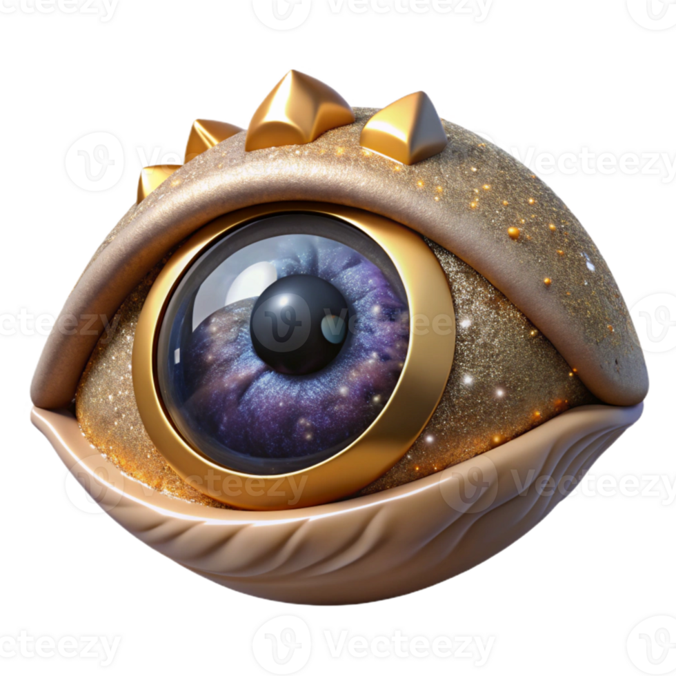 magnificent minimalist Eye Side View Cutout Isolated high resolution png