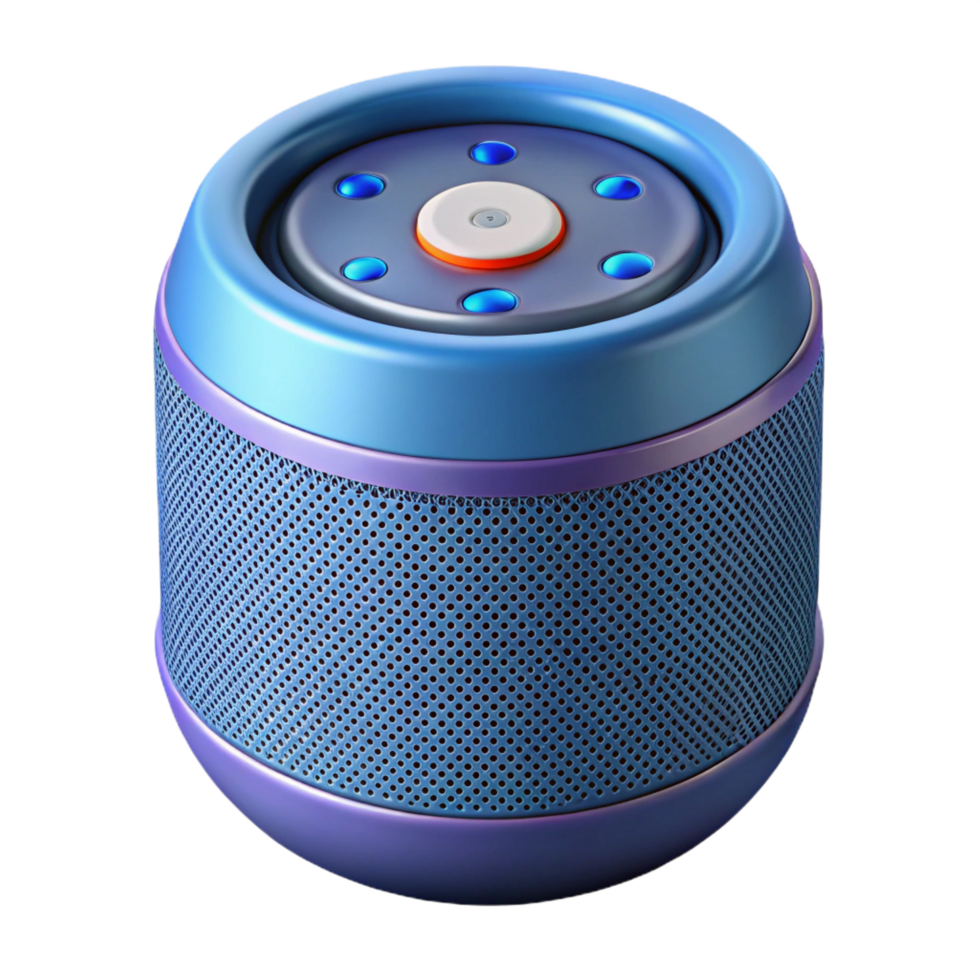 harmonious exquisite Smart speaker with voice assistant activated. NO BACKGROUND with Transparent Background. top-tier png