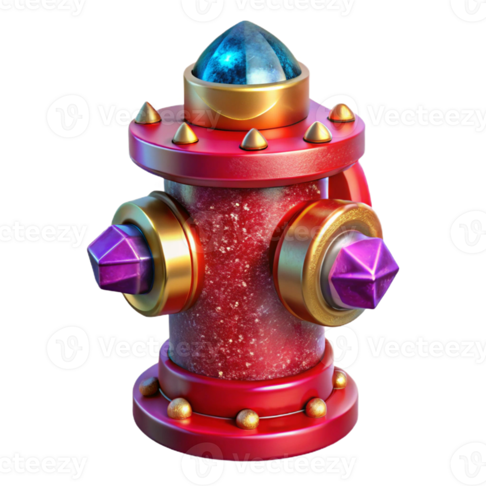 magnificent rustic Fire Hydrant Red Paint Chipped Transparent Background authentic png