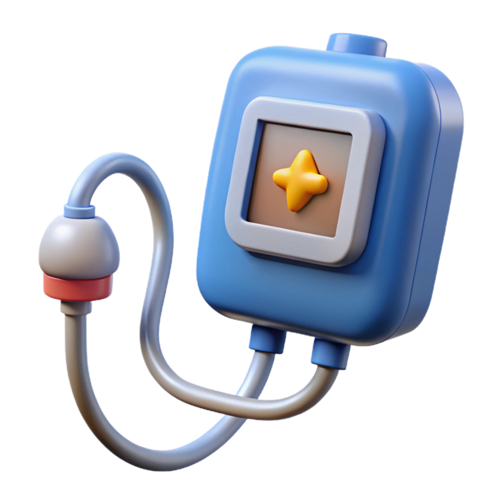 magnificent playful industrial Medical device for monitoring vital signs. NO BACKGROUND with Transparent Background. genuine png