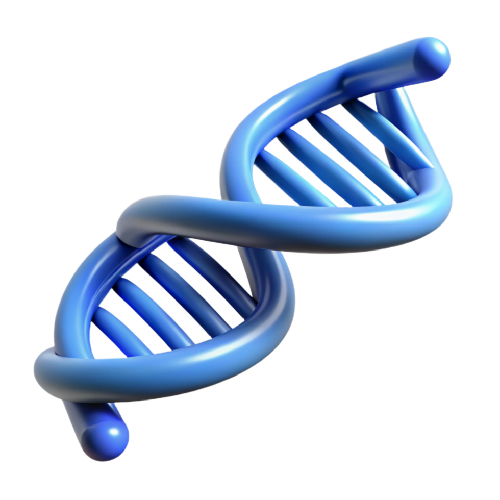 nostalgic glorious DNA double helix structure. NO BACKGROUND with Transparent Background. high quality png