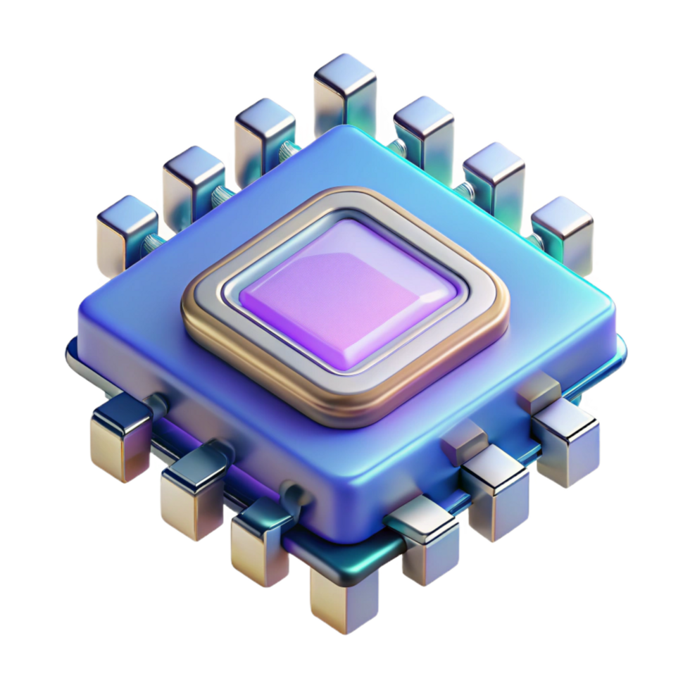 hypnotic classic Quantum computer processor. NO BACKGROUND with Transparent Background. precision png