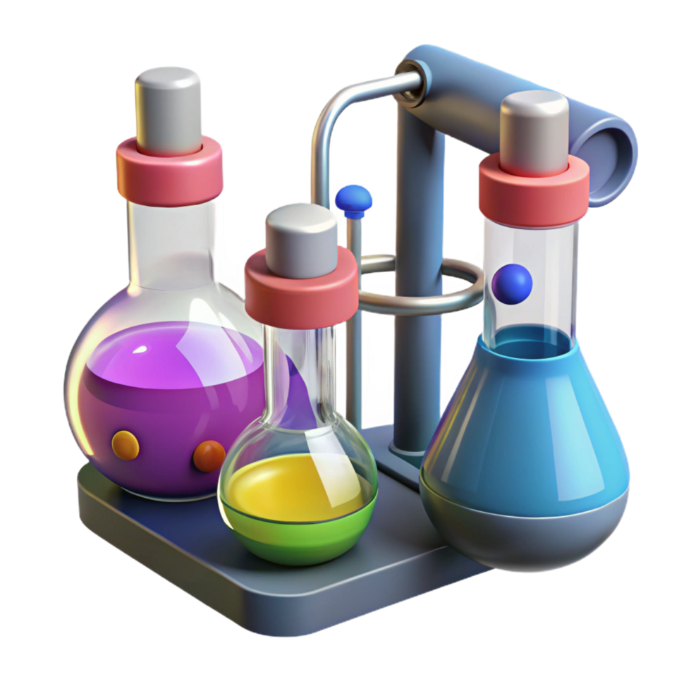 glorious iconic Biotechnology research equipment. NO BACKGROUND with Transparent Background. png