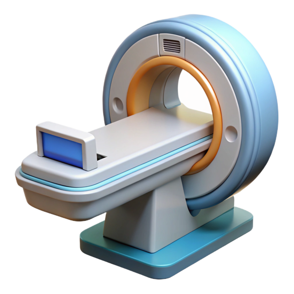 serene quintessential Medical scanner with detailed imaging. NO BACKGROUND with Transparent Background. png