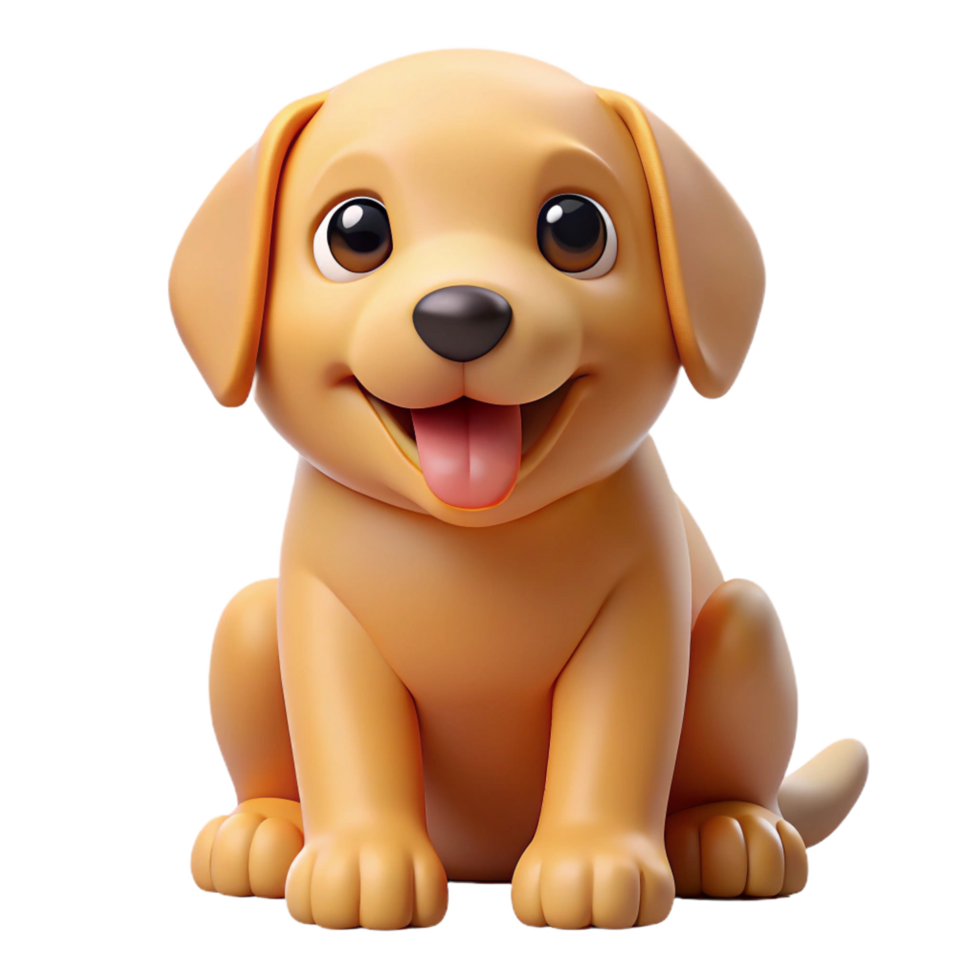 unforgettable coastal A playful Golden Retriever puppy, sitting, NO BACKGROUND with Transparent Background. authentic png