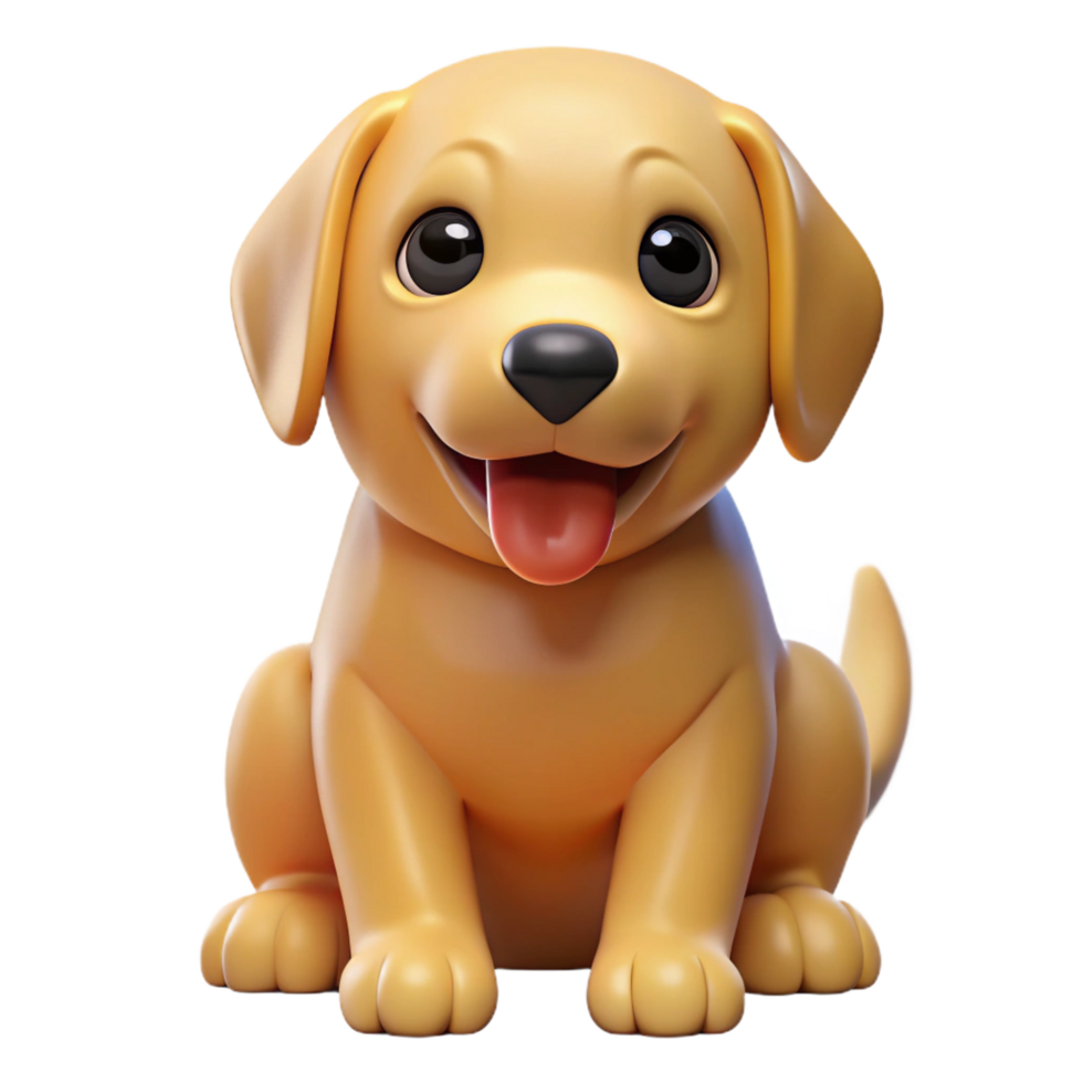 serene coastal A playful Golden Retriever puppy, sitting, NO BACKGROUND with Transparent Background. refined png