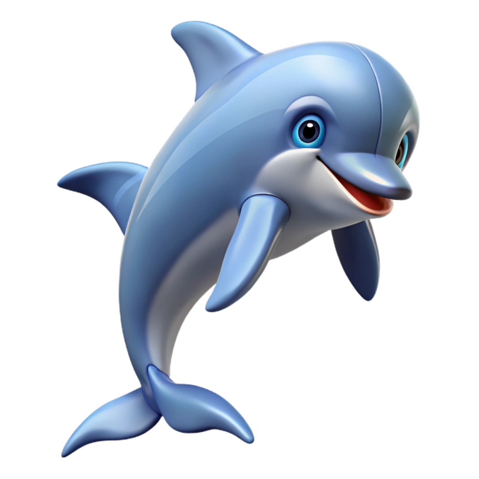 tranquil immaculate A playful bottlenose dolphin, leaping, NO BACKGROUND with Transparent Background. flawless png