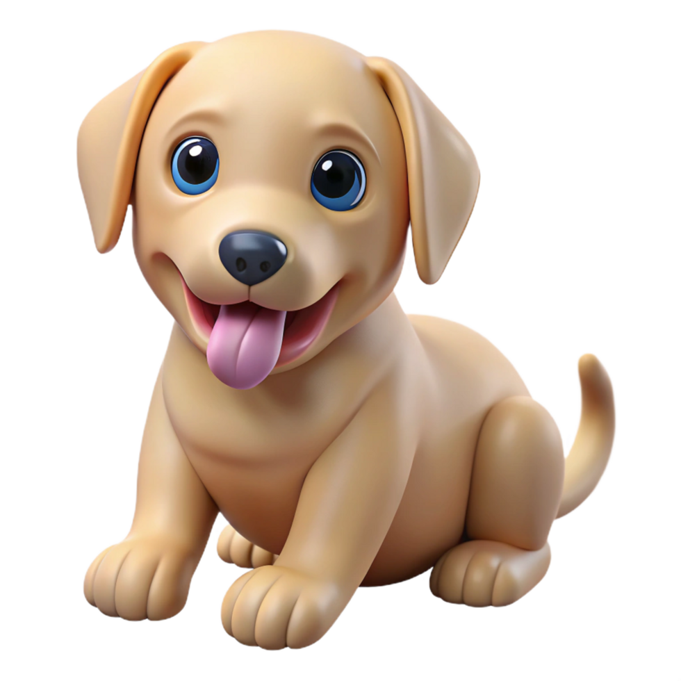 exquisite rare A playful Labrador Retriever puppy, chewing a toy, NO BACKGROUND with Transparent Background. png
