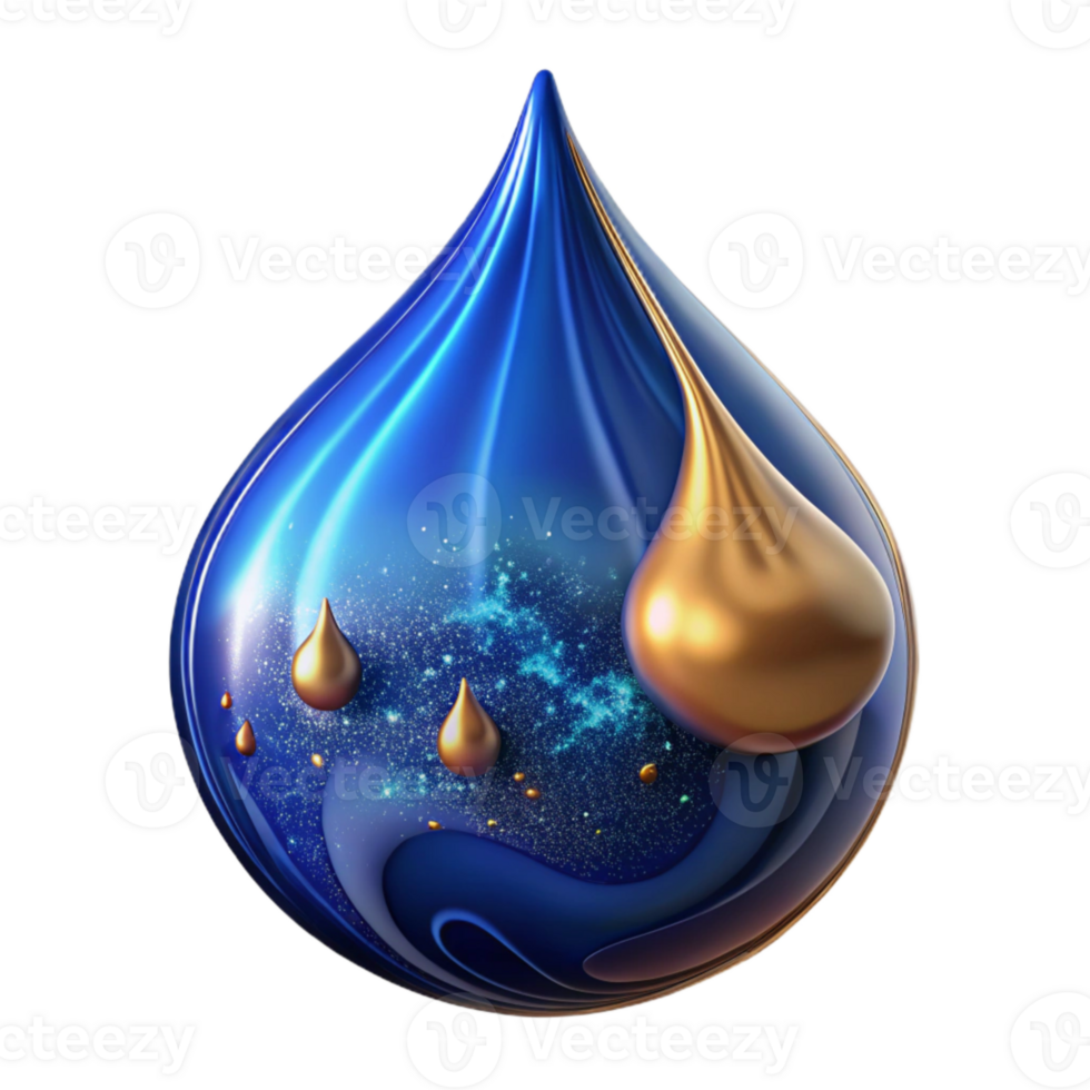 wonderful vintage Fluid Blue Ink Drop Splash Motion Graphic Transparent Background original png