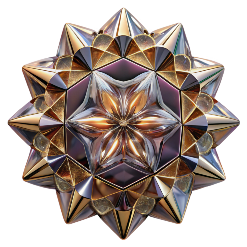 dramatic rustic Geometric Kaleidoscope Background Cutout Element png