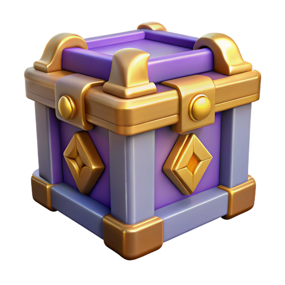 notable vintage Pandora's Box, mythical artifact. NO BACKGROUND with Transparent Background. detailed png